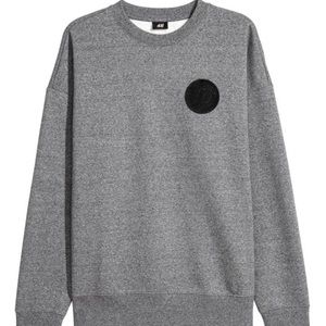 H&M The Weeknd Collection Gray Crew Neck